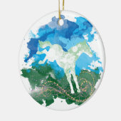 Ontwerp van galopend paard keramisch ornament (Links)