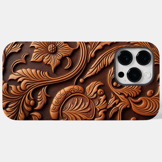 Ontwerp van geboost leder Case-Mate iPhone case (Achterkant (horizontaal))