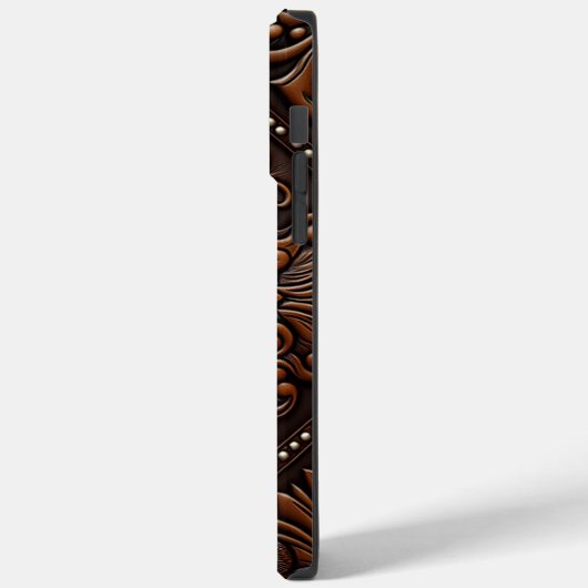 Ontwerp van geboost leder Case-Mate iPhone case (Achterkant / Links)