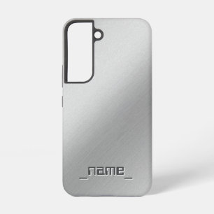 Ontwerp van geborsteld metaal - samsung galaxy hoesje
