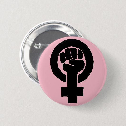 Ontwerp van gelijke rechten 2 ronde button 5,7 cm (Voorkant /achterkant)