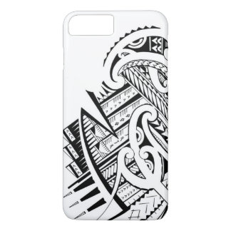 Ontwerp van gemengde tribale tattoos in Maori-/Sam iPhone 8 Plus / 7 Plus Hoesje