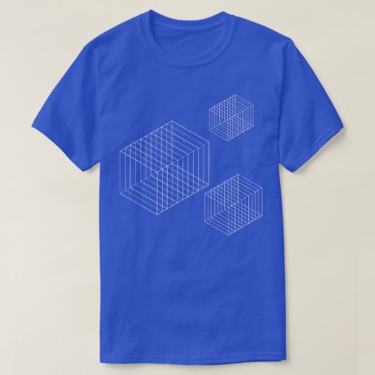 Ontwerp van geometrische vierkanten t-shirt (Design voorkant)