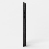Ontwerp van getextureerd zwart leder Case-Mate iPhone case (Achterkant/links)