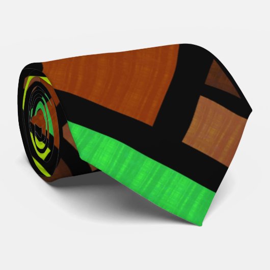 Ontwerp van Glas in lood Stropdas (Opgerold)