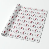 Ontwerp van Gnome en Reindeer Scandinavian Tomte Cadeaupapier (Uitgerold)