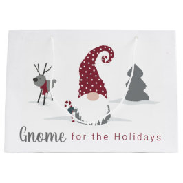 Ontwerp van Gnome en Reindeer Scandinavian Tomte Groot Cadeauzakje