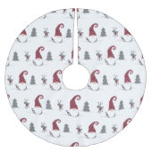 Ontwerp van Gnome en Reindeer Scandinavian Tomte Kerstboom Rok (Voorkant)