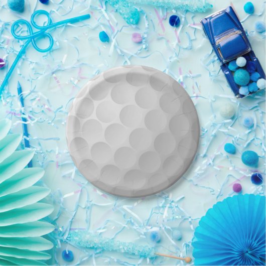 Ontwerp van Golf Ball Textern-patroon Papieren Bordje (Feest)
