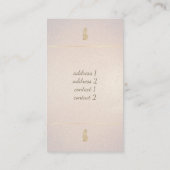 ontwerp van gouden anananas visitekaartje (Achterkant)