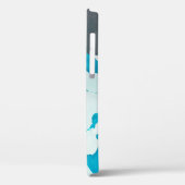 ontwerp van grijze en waterige marmer Case-Mate iPhone case (Achterkant / Links)