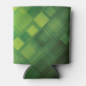 Ontwerp van groene abstracte technologie blikjeskoeler (Voorkant)