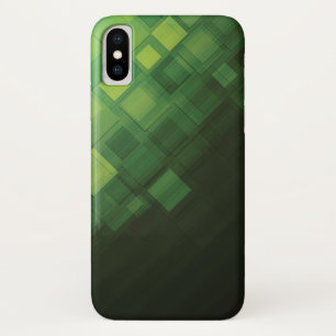 Ontwerp van groene abstracte technologie iPhone x hoesje