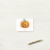 ontwerp van Halloween Pumpkin Fairy Post-it® Notes (Op bureau)