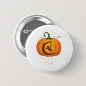 ontwerp van Halloween Pumpkin Fairy Ronde Button 5,7 Cm (Voorkant /achterkant)