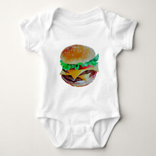 ontwerp van hamburger , oorspronkelijk schilderij romper