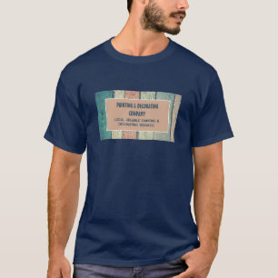 Ontwerp van hardhout, Schilder & Decorator Adverte T-shirt