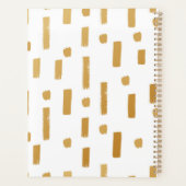 Ontwerp van hedendaagse Gold-monogram Planner (Achterkant)