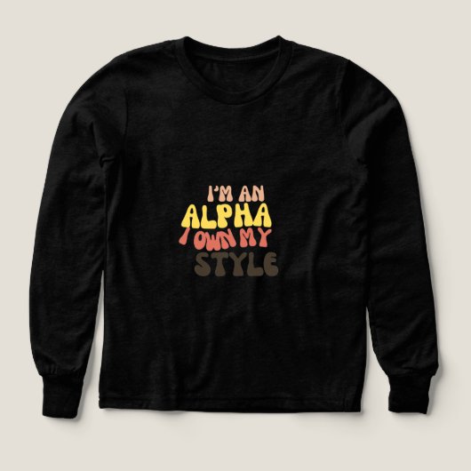 Ontwerp van het Alpha T-shirt (Voorkant)