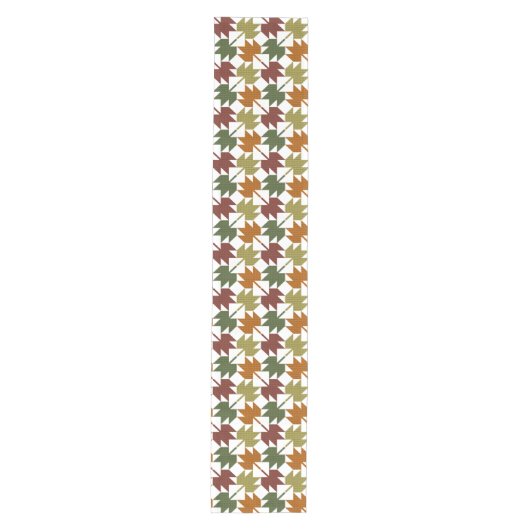 Ontwerp van het aple Leaf Quilt Pattern 1 Medium Tafelloper (Voorkant)
