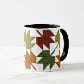 Ontwerp van het aple Leaf Quilt Pattern 1 Mok (Voorkant rechts)
