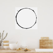 Ontwerp van het cirkelgebied van het Westen van de Poster (Keuken)