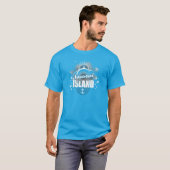 Ontwerp van het eiland Santorini Paradise T-shirt (Voorkant volledig)