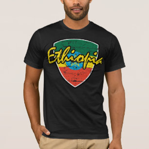 Ontwerp van het Ethiopische schild T-shirt