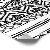 Ontwerp van het etnische patroon 2 poster (Hoek)