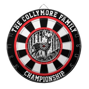 Ontwerp van het geweekte hertenbos dartbord