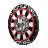 Ontwerp van het geweekte hertenbos dartbord (Voorkant Rechts)