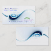 ontwerp van het golfvormige visitekaartje (Voorkant / Achterkant)