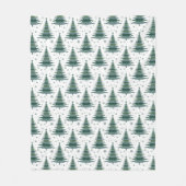 Ontwerp van het groene kerstboompatroon fleece deken (Voorkant)
