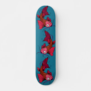 Ontwerp van het Japanse Koi Karper Fish-Tattoo Skateboard