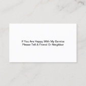 Ontwerp van het mariene aquarium-Visitekaartje Visitekaartje (Achterkant)