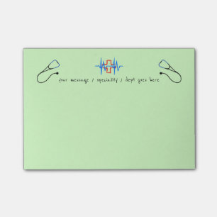 Ontwerp van het medisch recept/verpleegstation post-it® notes