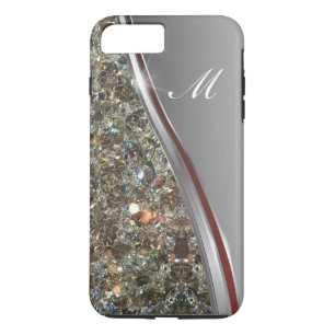 Ontwerp van het monogram van de Kassy Bling iPhone 8 Plus / 7 Plus Hoesje