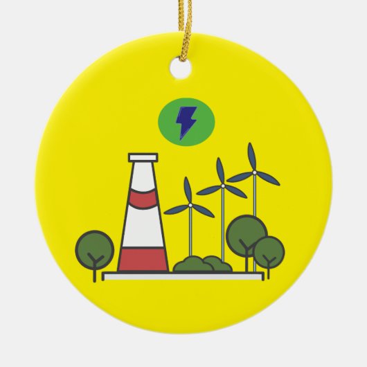 Ontwerp van het nucleaire plant keramisch ornament (Voorkant)