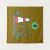 Ontwerp van het nucleaire plant wandkleed (Voorkant (horizontaal))