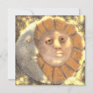 Ontwerp van het ON-symbool Relic Artwork Feestdagenkaart