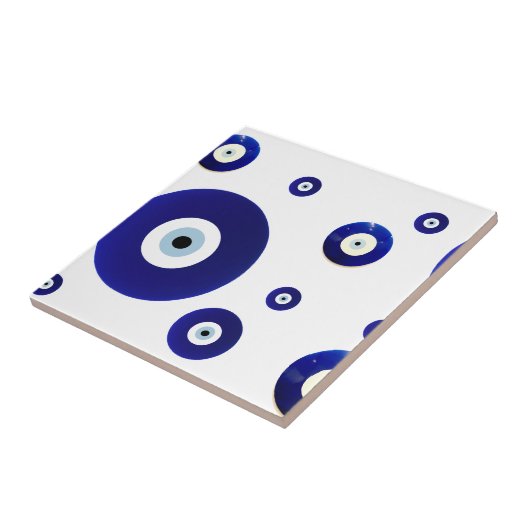 Ontwerp van het  oogrecht Oriental Pattern Tegeltje (Zijkant)