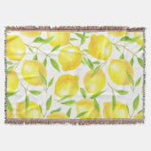 Ontwerp van het patroon van lemmetjes en bladeren deken (Voorkant)