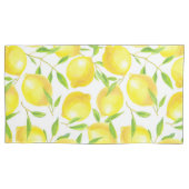 Ontwerp van het patroon van lemmetjes en bladeren kussensloop (Voorkant-Links)