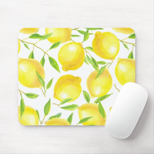 Ontwerp van het patroon van lemmetjes en bladeren muismat (Met muis)