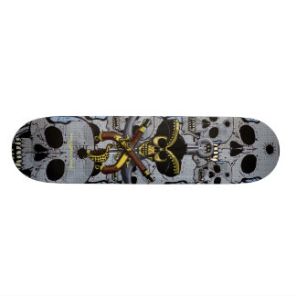 Ontwerp van het piraatskateboard van de schedel skateboard
