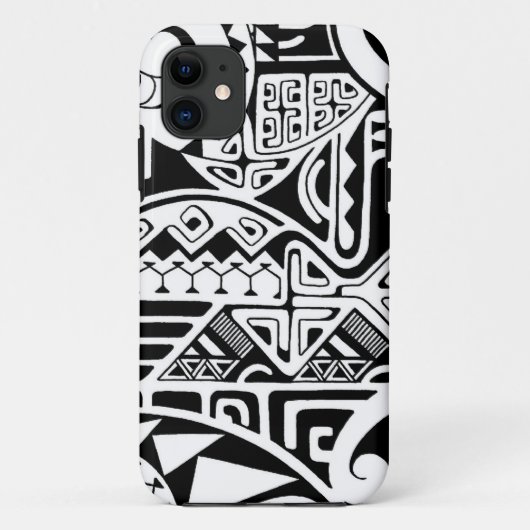 Ontwerp van het polynesiaanse tribale tattoo "The  Case-Mate iPhone Case (Achterkant)