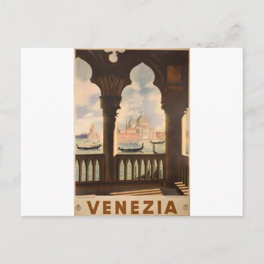 Ontwerp van het poster Venezia Briefkaart (Voorkant)