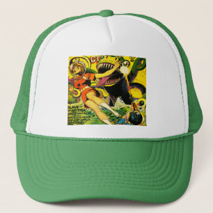ONTWERP VAN HET PULP-HOESJE VAN SCI FI 1940 TRUCKER PET