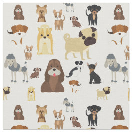 ontwerp van het schattige hondenpatroon voor honde stof