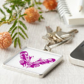 Ontwerp van het Tattoo van de tribale vlinder Sleutelhanger (Zijkant)